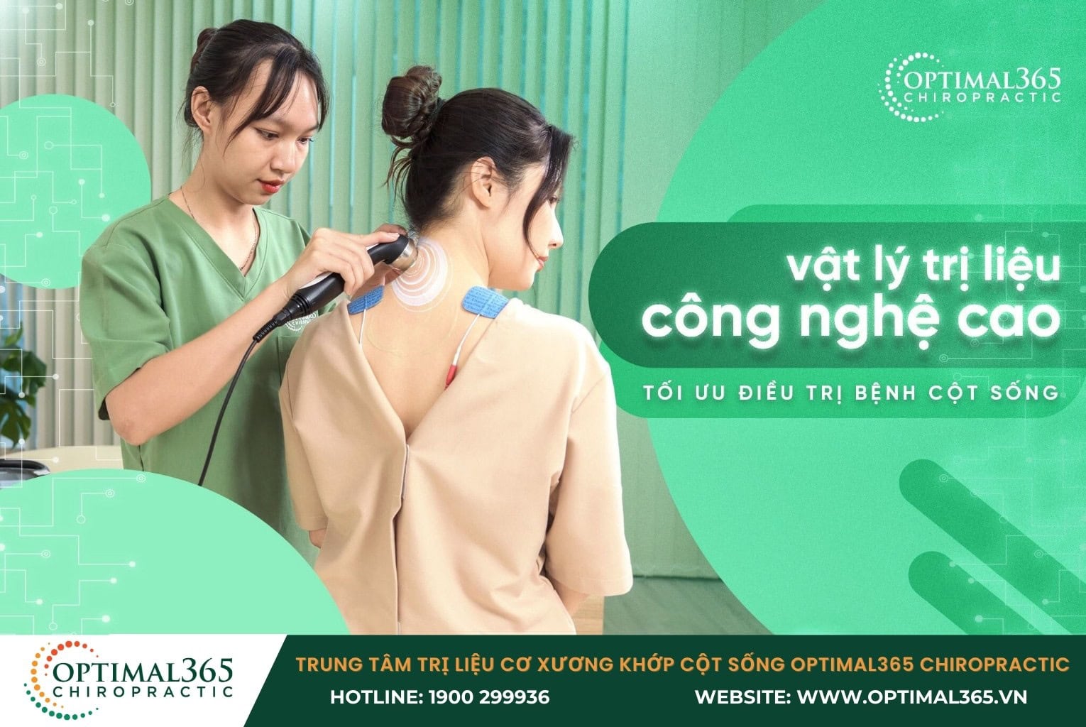 Điều trị thoái hoá cột sống tại Trung tâm Trị liệu Cơ xương khớp Cột sống Optimal365 Chiropractic