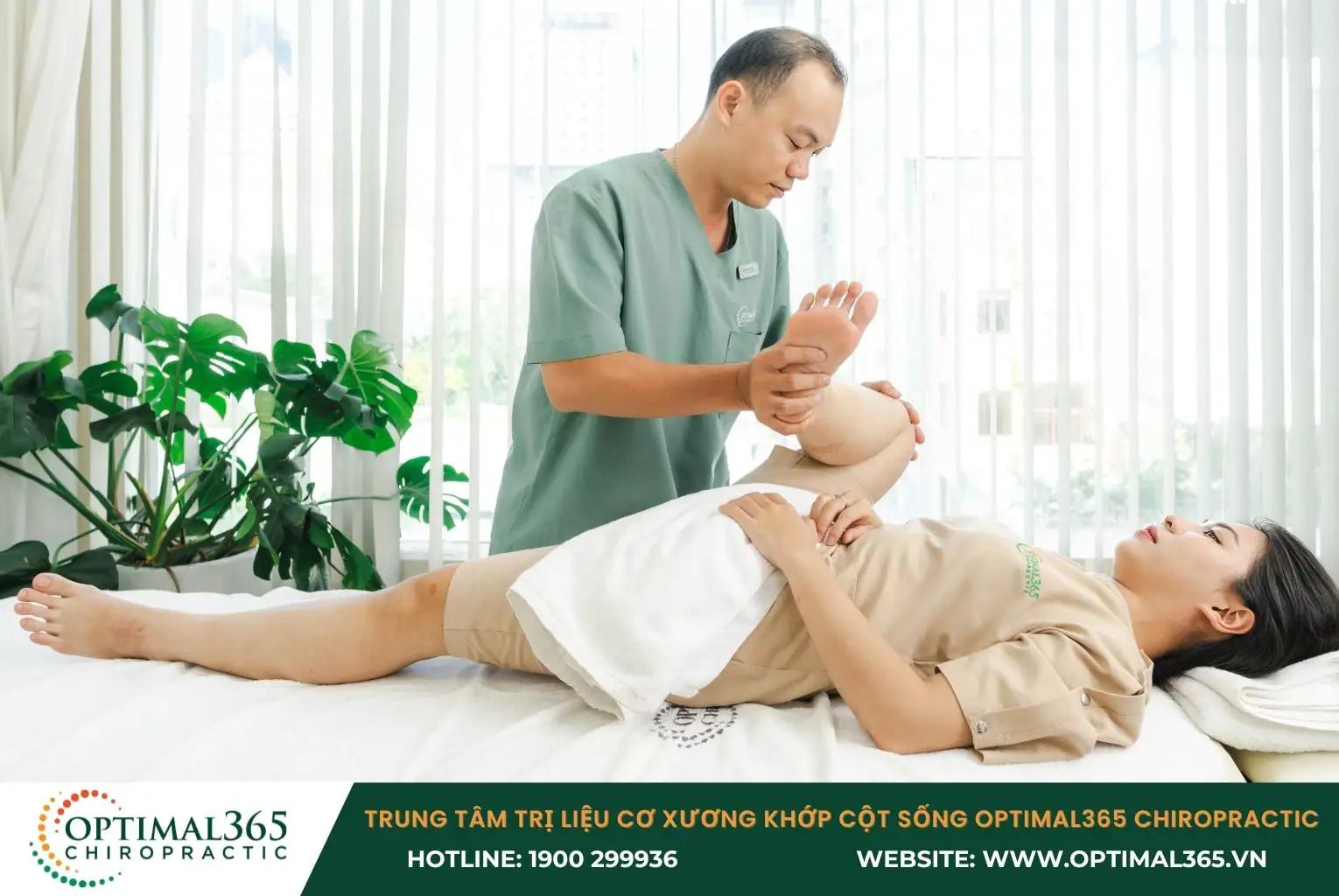 Điều trị căng cơ bắp chân cùng kỹ thuật viên tại Optimal365 Chiropractic Điều trị căng cơ bắp chân cùng kỹ thuật viên tại Optimal365 Chiropractic