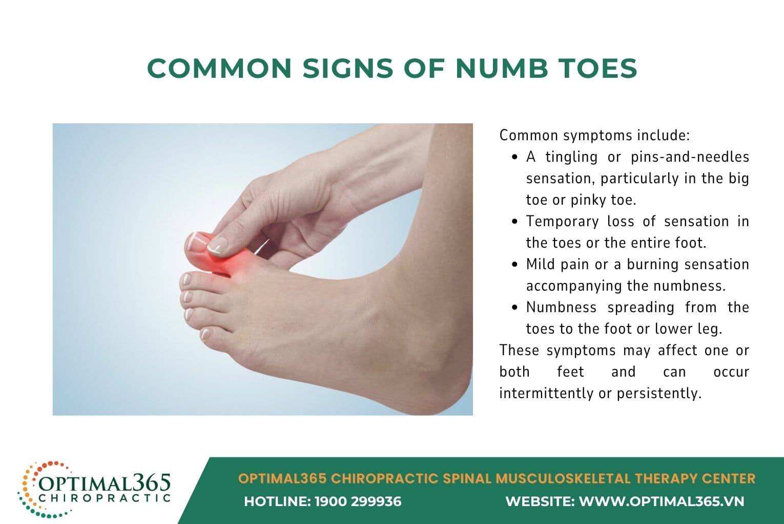 numb toes